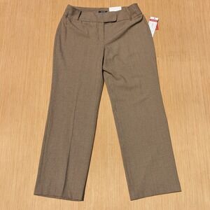 NWT Rafaella Dress Pants‎ Brown Career Preppy Dark Academia High Rise Women's 12